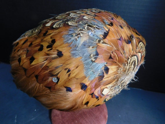 1940's Pheasant Feather Hat - image 4