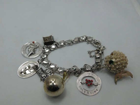 Sterling Silver Charm Bracelet - image 2