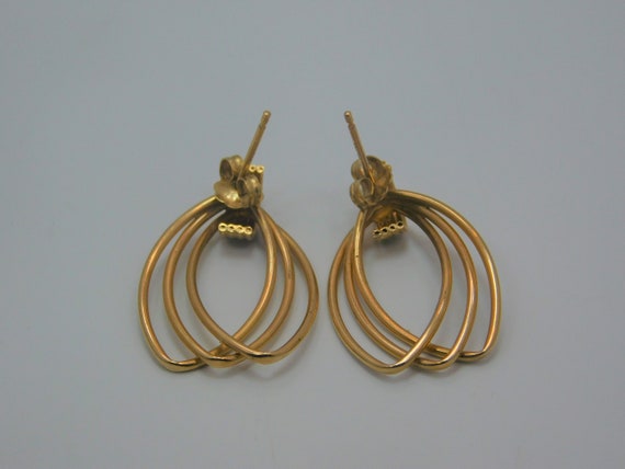 14K Gold Earrings Pierced - image 3
