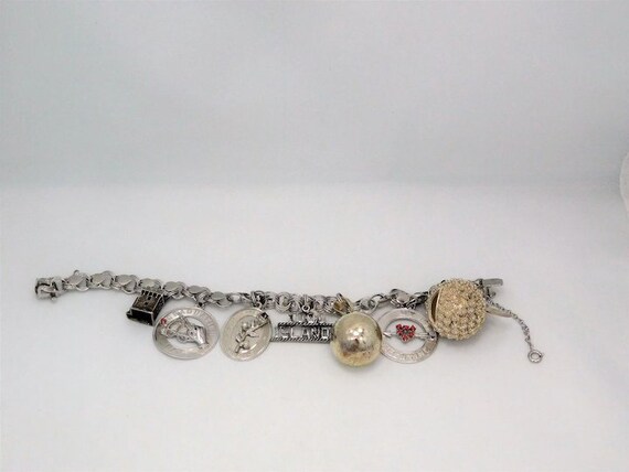 Sterling Silver Charm Bracelet - image 3