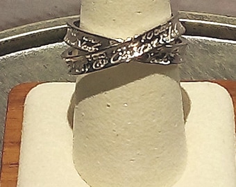 Tiffany Sterling Silver  Doubled Bands Size: 9.75