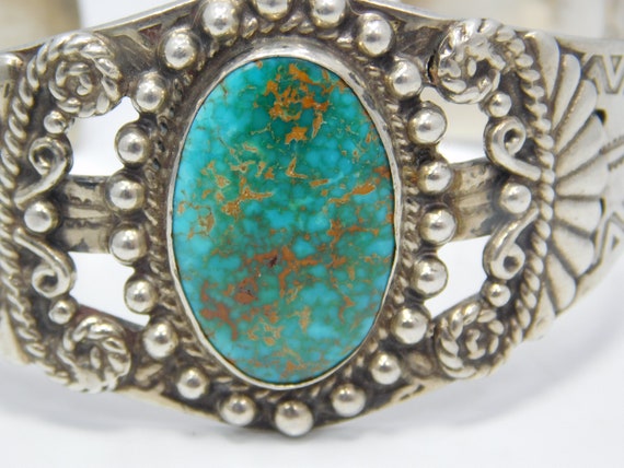 Sterling Maisels Turquoise Cuff Bracelet - image 2