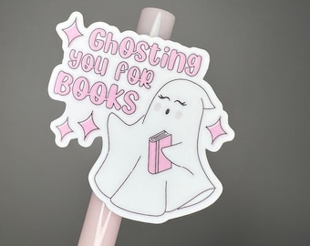 Ghosting for Books -vinyl die cut sticker