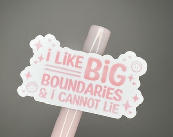 Big Boundaries -vinyl die cut sticker