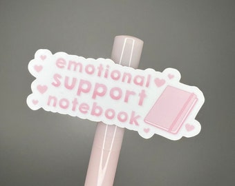 Emotional Support -vinyl die cut sticker