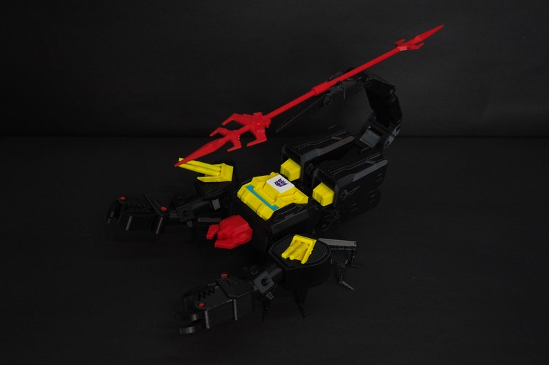 Transformers Black Zarak 3D Printed Transformable Figure. | Etsy