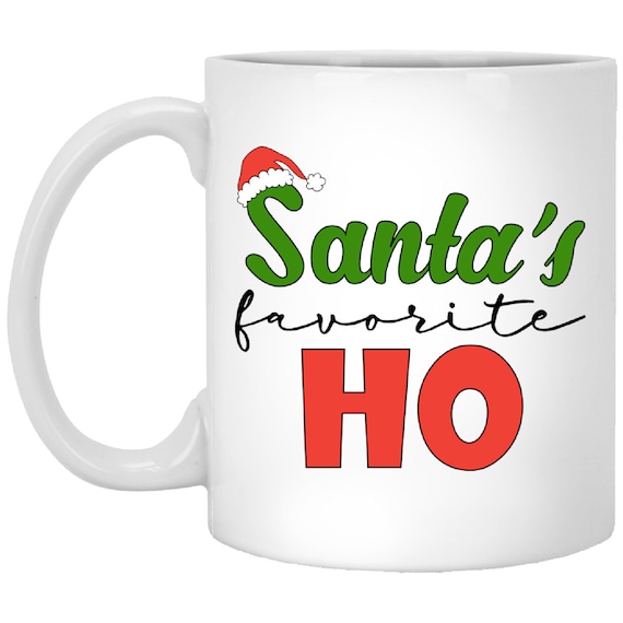 Home & Living Christmas Gift Funny Christmas Mug Santa's Favorite Ho