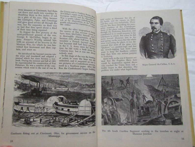 1955 Civil War in Pictures Fletcher Pratt sj Etsy