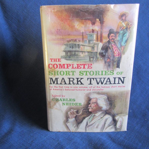 1957 ** The Complete Short Stories of Mark Twain ** ex libaray book ** Charles Neider   ** sj