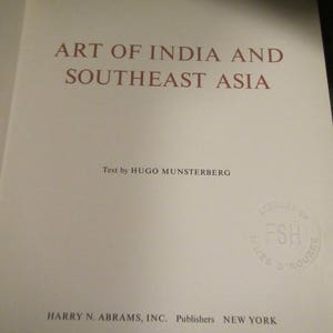 1970 Art of India and Southeast Asia Hugo Munsterberg sj image 3
