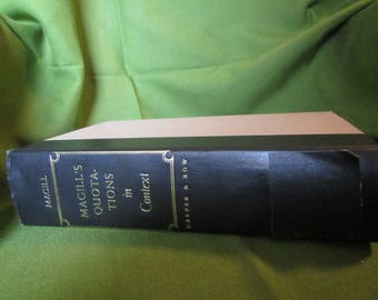 1965 ** Magills Quotations in Context ** Frank N. Magill ** sj