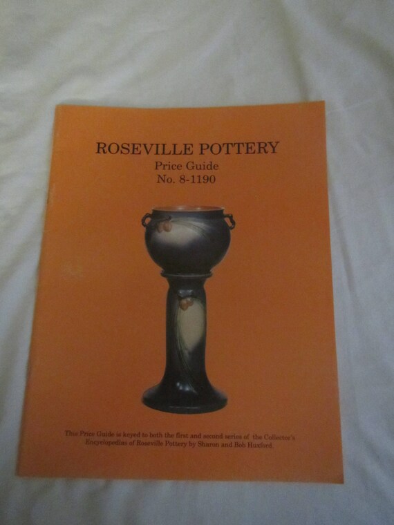 1991 Roseville Pottery Price Guide No 8 1190 Etsy