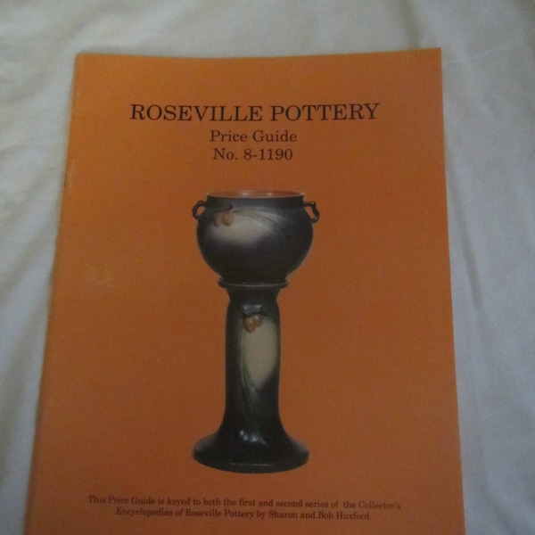 1991 **Roseville Pottery ** Price Guide ** No. 8-1190 ** Collector Books ** sj