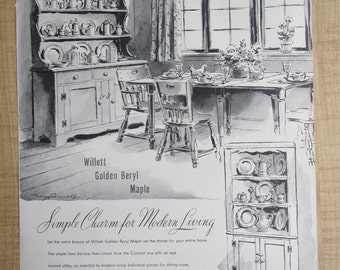 1946 SANGER BROS.  FURNITURE Texas since 1857 magazine ad. full page