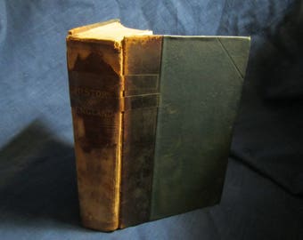 May include: A vintage hardcover book with a green spine and the title "HISTORY of ENGLAND" on the front cover.
