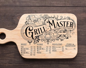 Fancy Grill Master Design w/ Temps and Fonts for Personalization