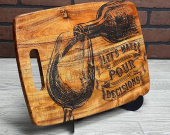 Let&#39;s Make Pour Decisions SVG, Wine Drinking, wine digital design, pour decisions laser engraving,  thunder