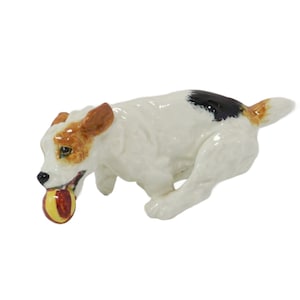 Jack Russell Terrier Royal Doulton &quot;Dogs of Character&quot; HN1097, Porcelain Dog, Jack Russell Terrier Gift, Vintage Dog