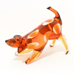 Murano Glass Dog, Vintage Glass Dog, Murano Glass Figurine, Vintage Dog, Dog Lover&#39;s Gift