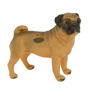 Mortens Studio Pug Dog Figurine, Antique Pug, Porcelain Pug, Pug Lovers Gift, Collectible Pugs, Pug Gift