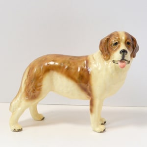 Mortens Studio Saint Bernard Dog Mint Condition, Saint Bernard Lovers Gift, Vintage Dog Figurine, Vintage Saint Bernard Figurine