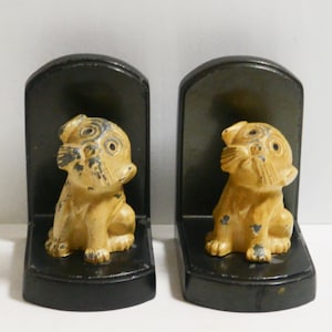 Art Deco Dogs, Vintage Dog Bookends, Nuart Dog Bookends, Dog Lover&#39;s Gift