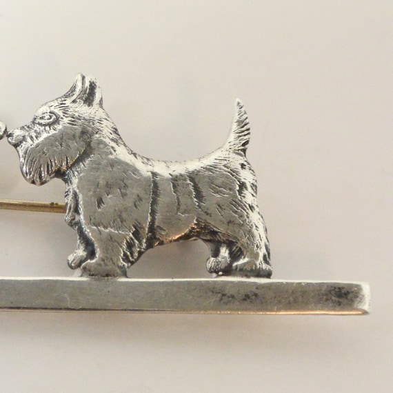Sterling Silver Scottish Terrier Pin, Sterling Si… - image 3