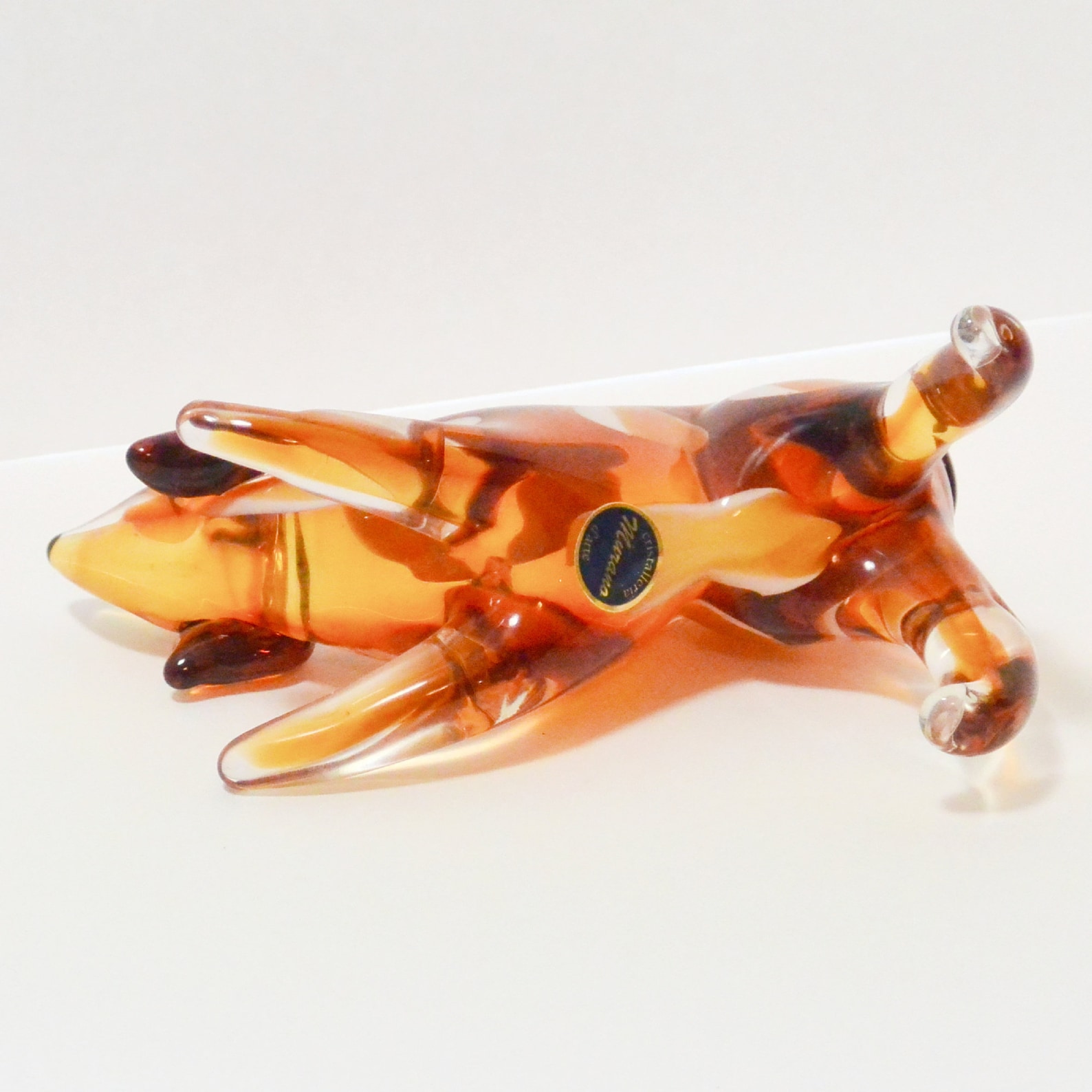 Murano Glass Dog, Vintage Glass Dog, Murano Glass Figurine, Vintage Dog