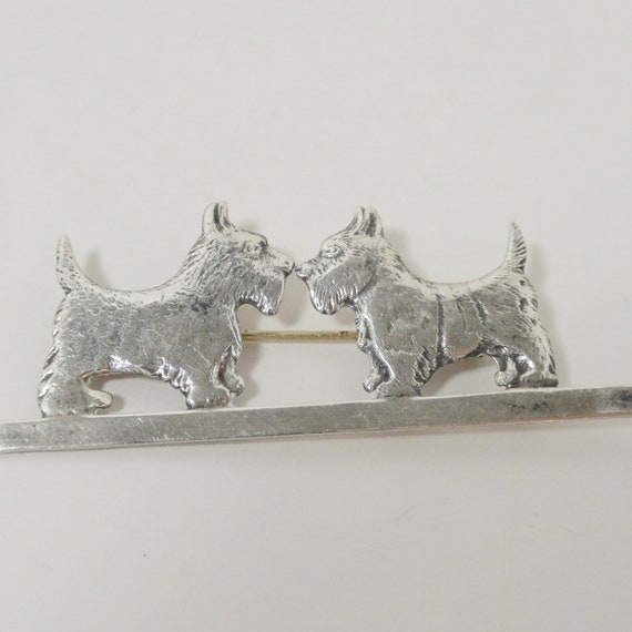 Sterling Silver Scottish Terrier Pin, Sterling Si… - image 1