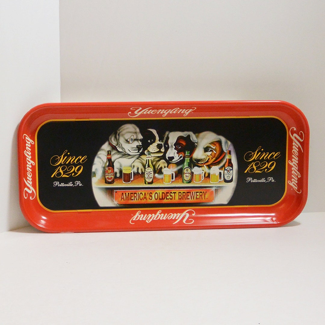Vintage Beer Tray Yuengling Beer Tray Vintage Dogs Etsy