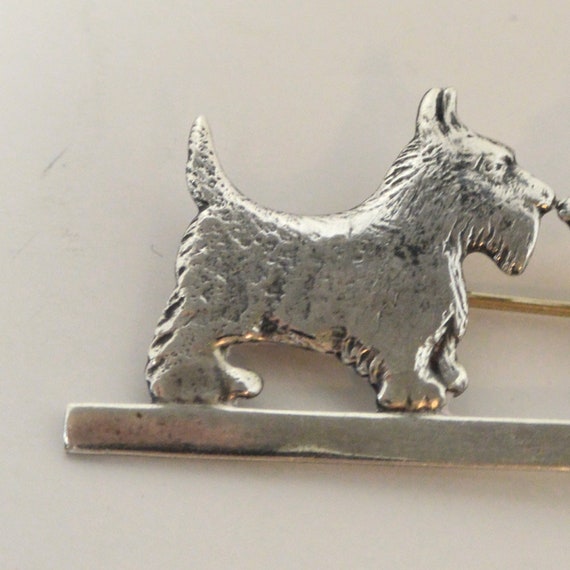 Sterling Silver Scottish Terrier Pin, Sterling Si… - image 2