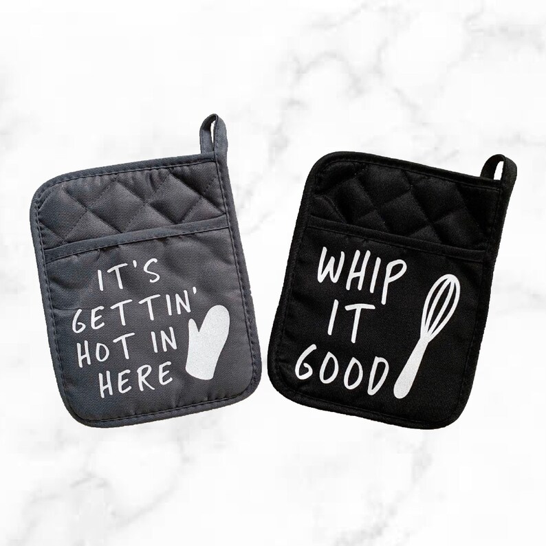 Pot Holders Oven Mitt Funny Gifts Kitchen Decor Farmhouse Etsy