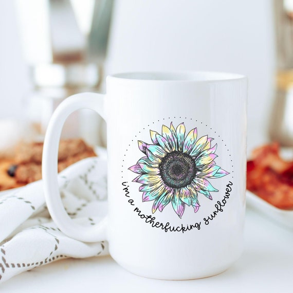 Sunflower, Personalized Coffee Mug, Funny Mugs, Best Friend Gifts, - Etsy