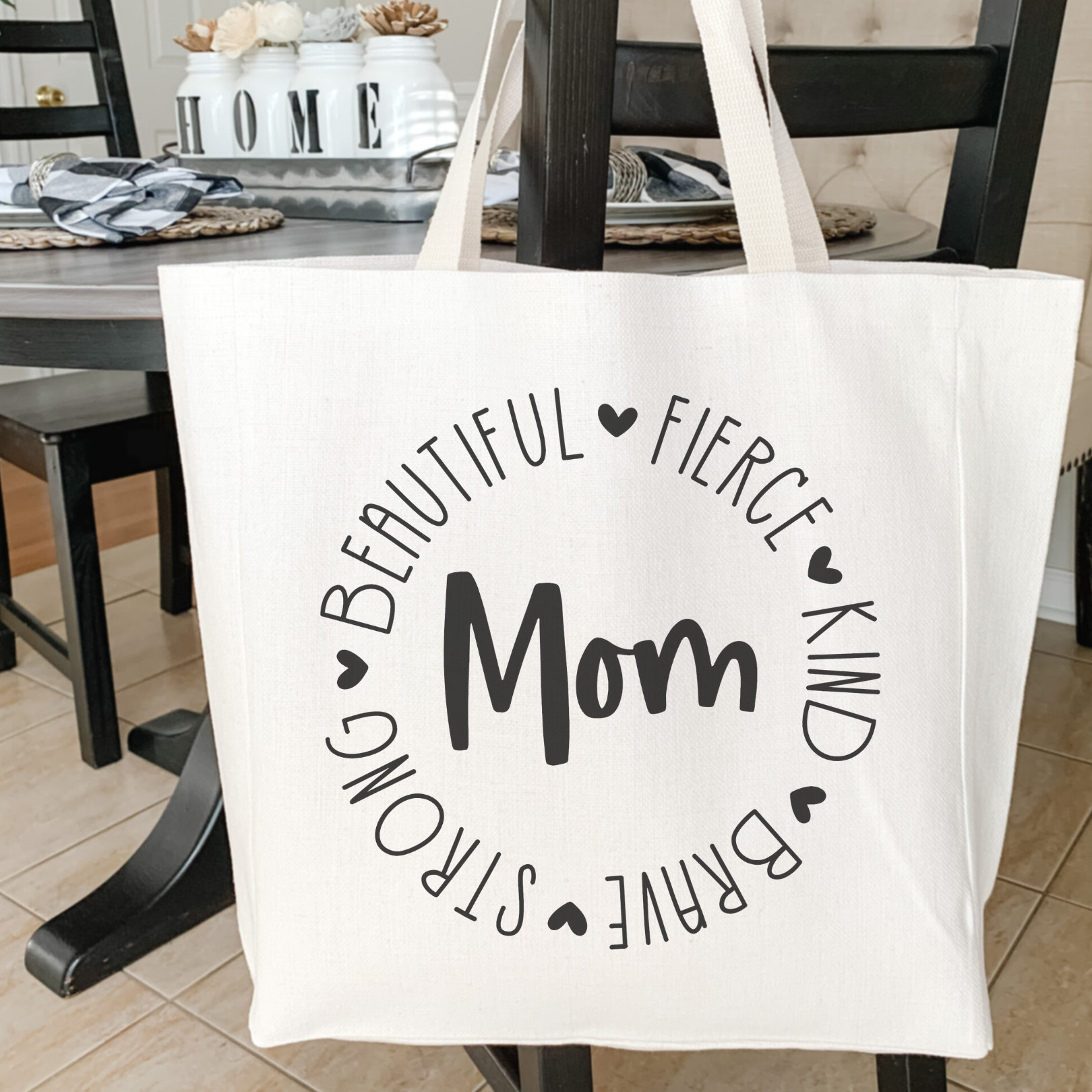 Tote Bag Personalized Mom Tote Bag Inspirational Quotes Etsy