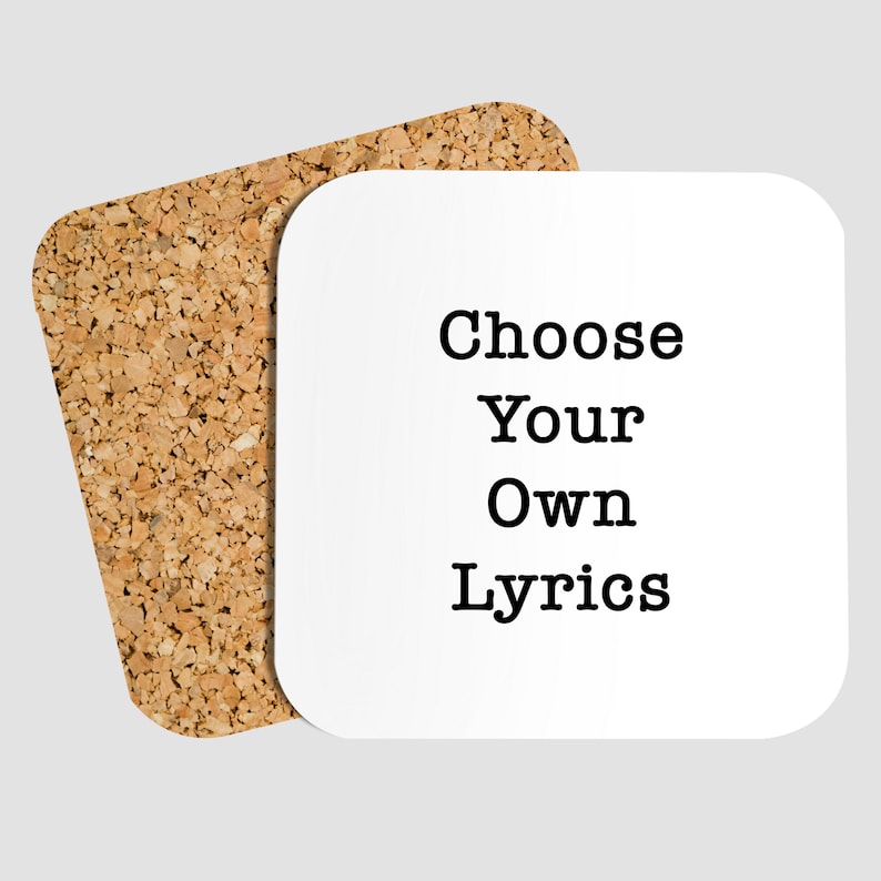 Mistaken Lyrics Personalized Coasters Song Lyrics Best Etsy