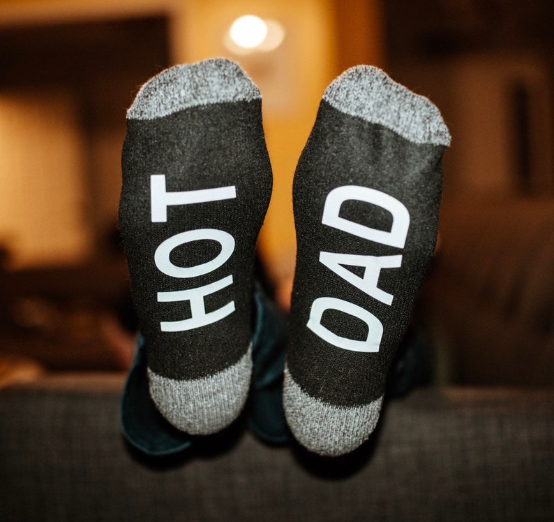 Hot Dad Socks Dad Bod Socks DILF Socks Novelty Word Etsy