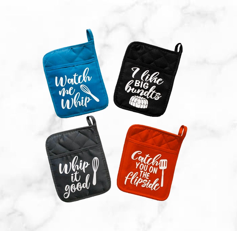 Pot Holders Oven Mitt Funny Gifts Kitchen Decor Farmhouse Etsy