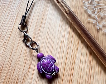 Turtle Phone Case Charm - Thank You Gift for Friend - Electronic Accessory for Tablet Reader - Gift Exchange Under 10