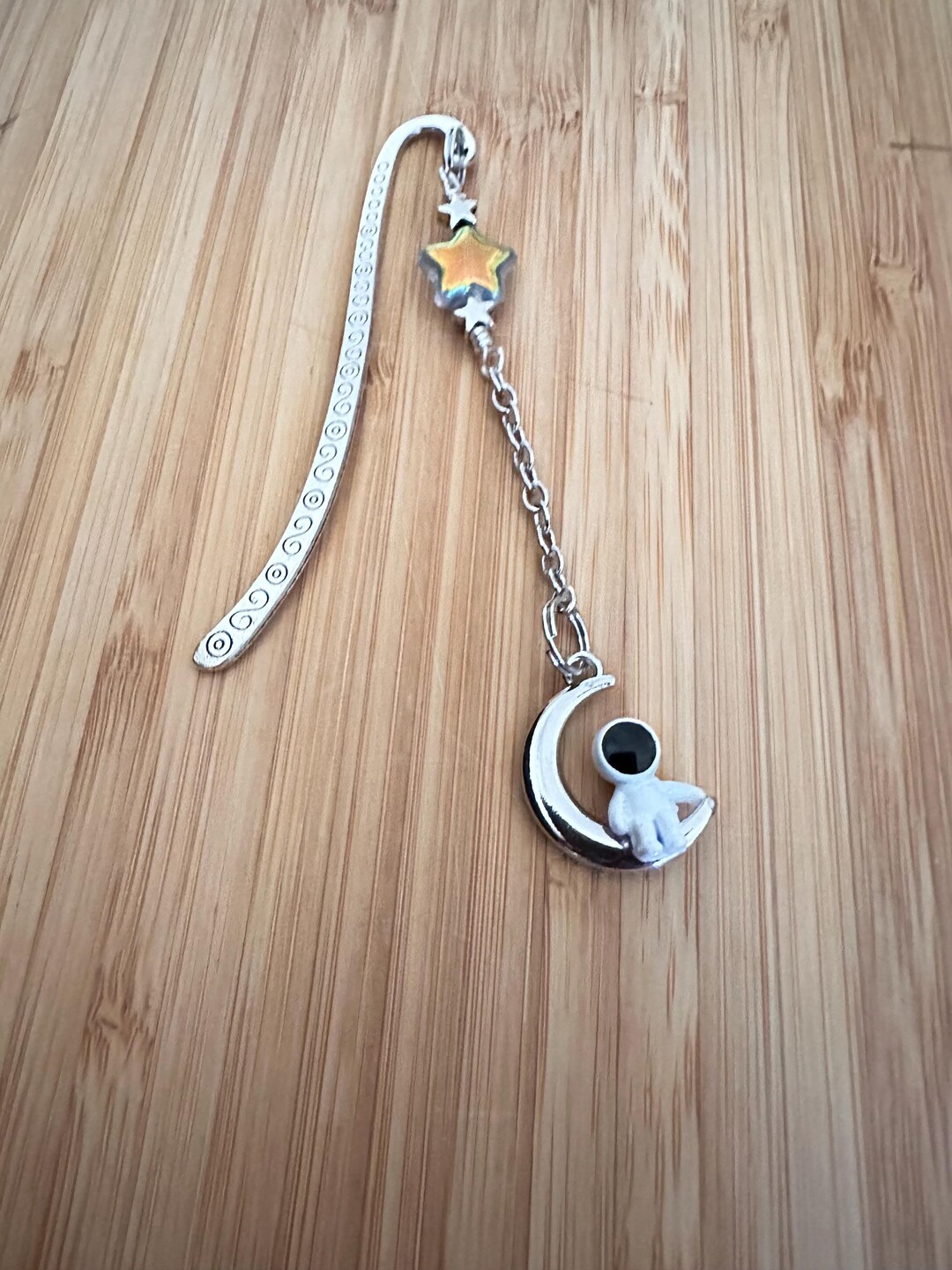 Beaded Bookmark for Sci Fi Lovers - Bookworm Gift Under 15 - Astronaut ...