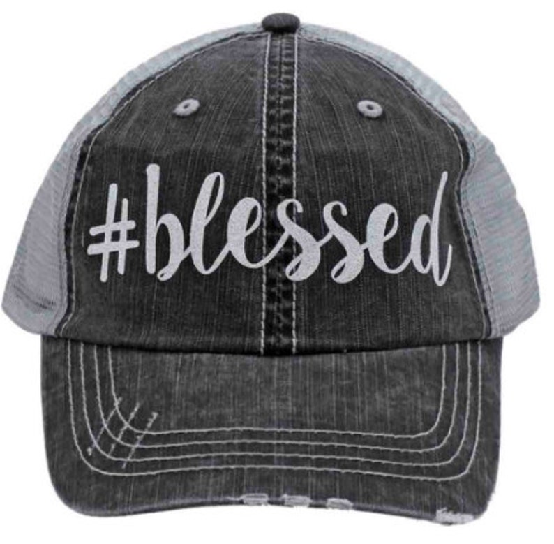 white distressed hat