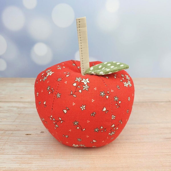 Fabric Apple Pincushion Sewing Pattern (PDF Download) - Perfect Teacher Gift!** (A4 & US Letter Sizes Included)