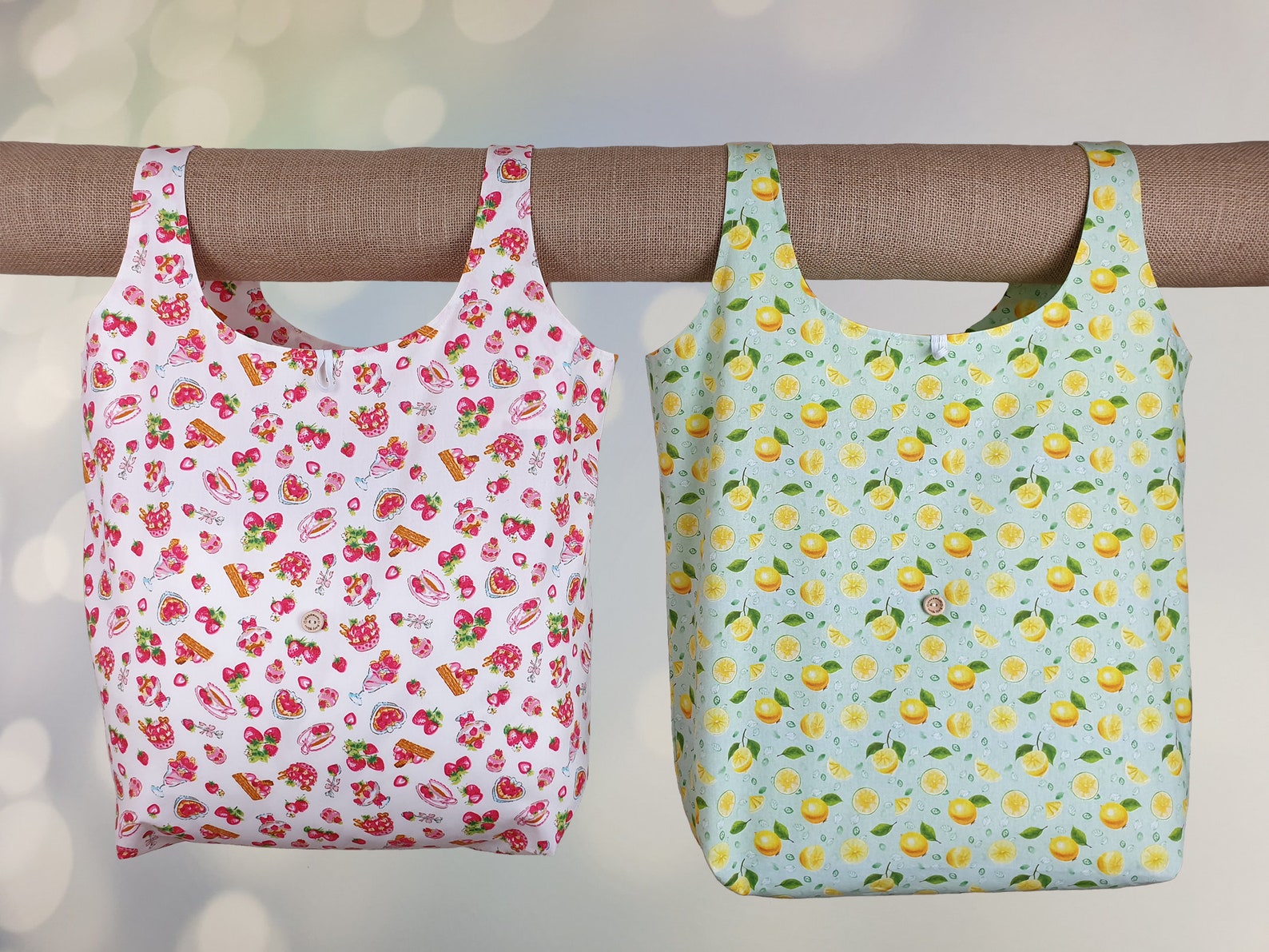Eco Bag Sewing Pattern Easy Beginner Pattern Instant Download Etsy
