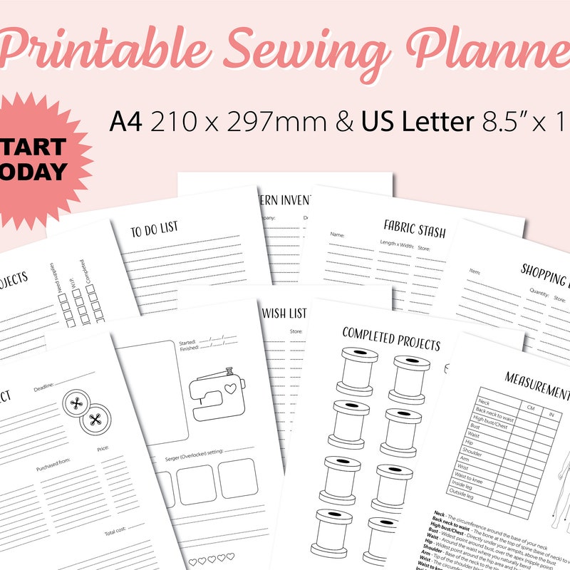 Sewing Printable - Etsy