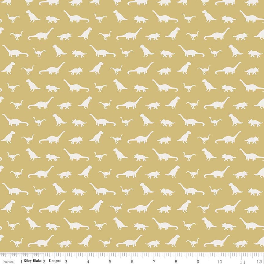 Riley Blake dinosaur fossil Jaune Rayures Tissu FQ 'S OU M 100% coton Riley Blake dinosaur fossil Jaune Rayures Tissu FQ 'S OU M 100% coton