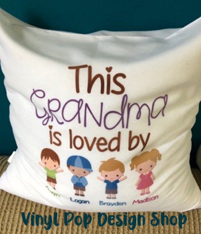 Grandma Pillow Cover Grandparent Gift Nana Pillow Nana Etsy UK