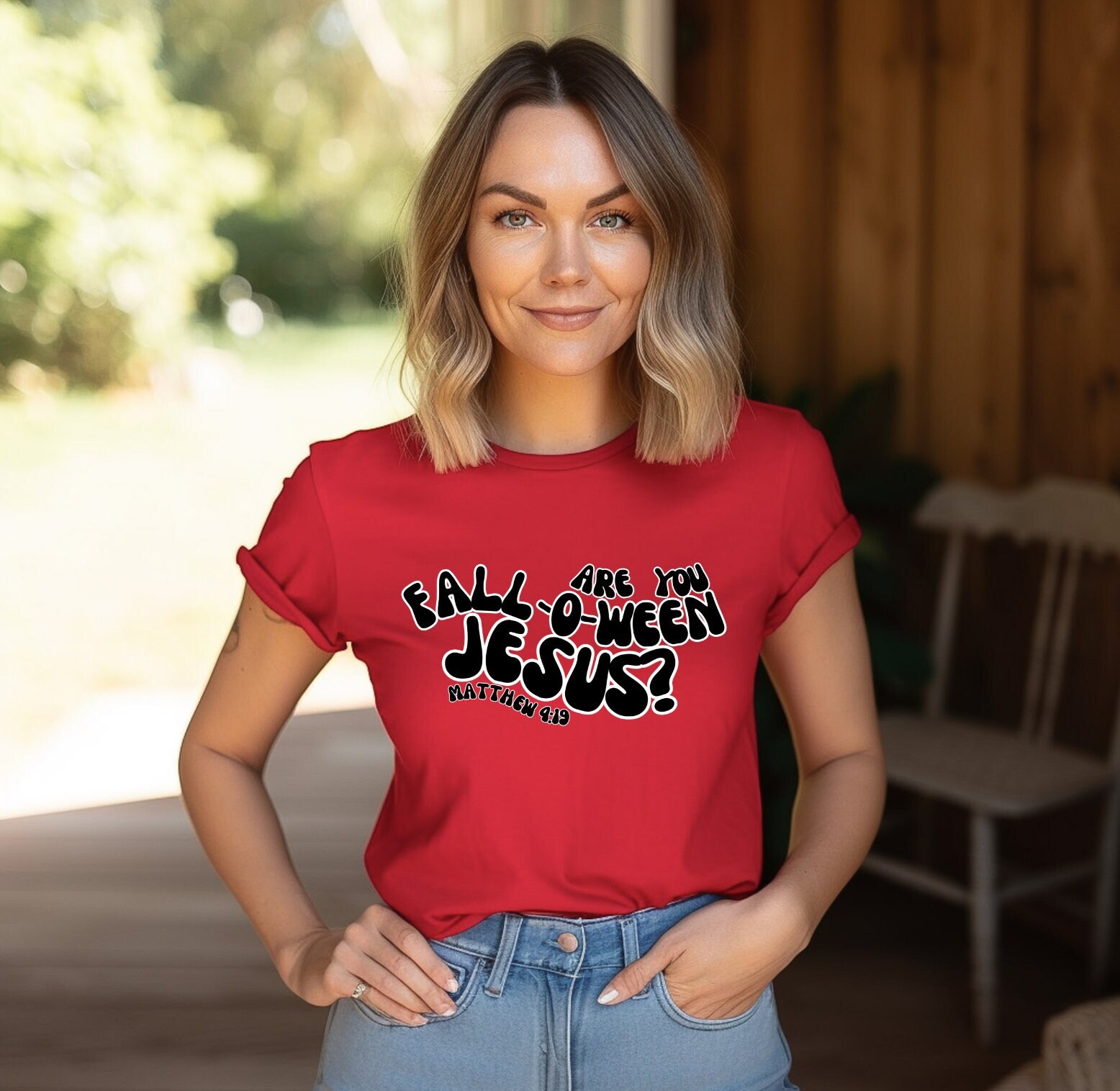 Discover Are you fall-o-ween Jesus Bella T-shirt|Fall-o-ween|Fall|Halloween|Jesus|Unisex Jersey Short Sleeve Tee|Halloween Tees|Jesus Tees