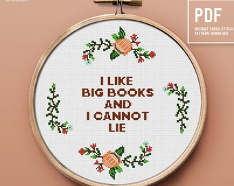 Funny Cross Stitch Pattern, Embroidery design, Cross stitching Home decor, Modern Cross Stitch Design, Easy counted cross stitch chart