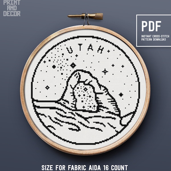Cross Stitch Utah Etsy