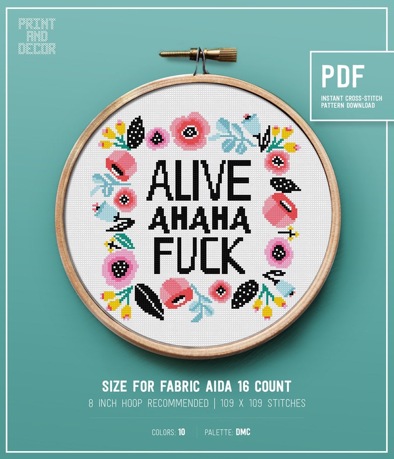 Snarky cross stitch pattern embroidery home decor pdf  etsy Snarky cross stitch pattern embroidery home decor pdf  etsy