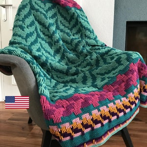 US Crochetpattern Art Deco Blanket pdf US